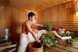 Bad und Sauna für Potenz