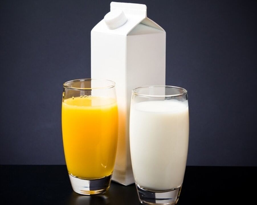 Milch und Karottensaft sind die Bestandteile eines Cocktails, der die männliche Potenz steigert
